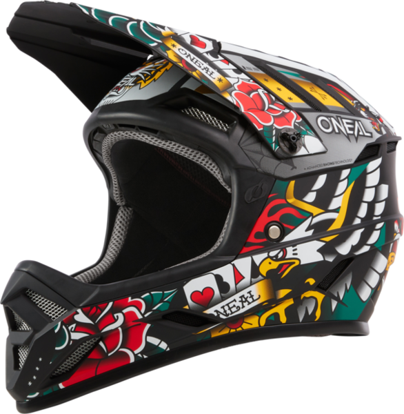 O'Neal Backflip Inked Multi V.24 Helm | bei Evolution Bikes