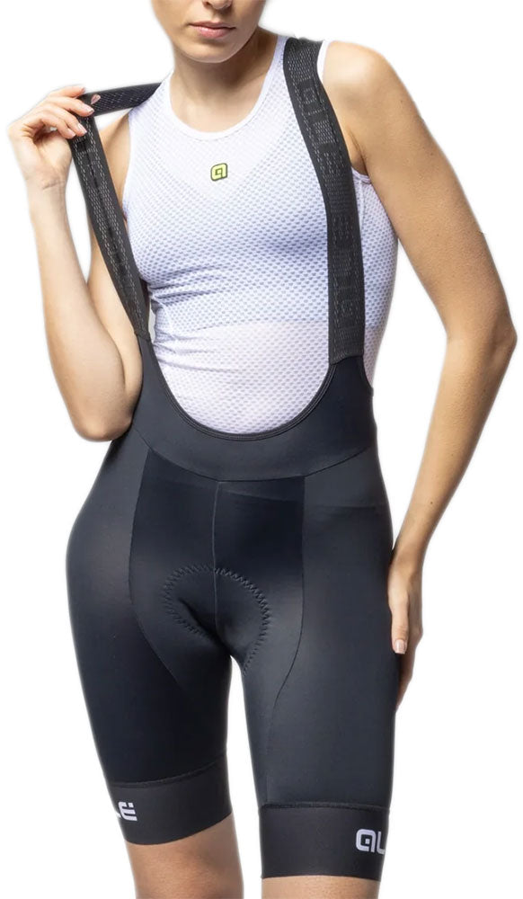 Pantaloncini Ciclismo Donna ALE Pragma Imbottiti - Nero/Rosa - Taglia L11651518