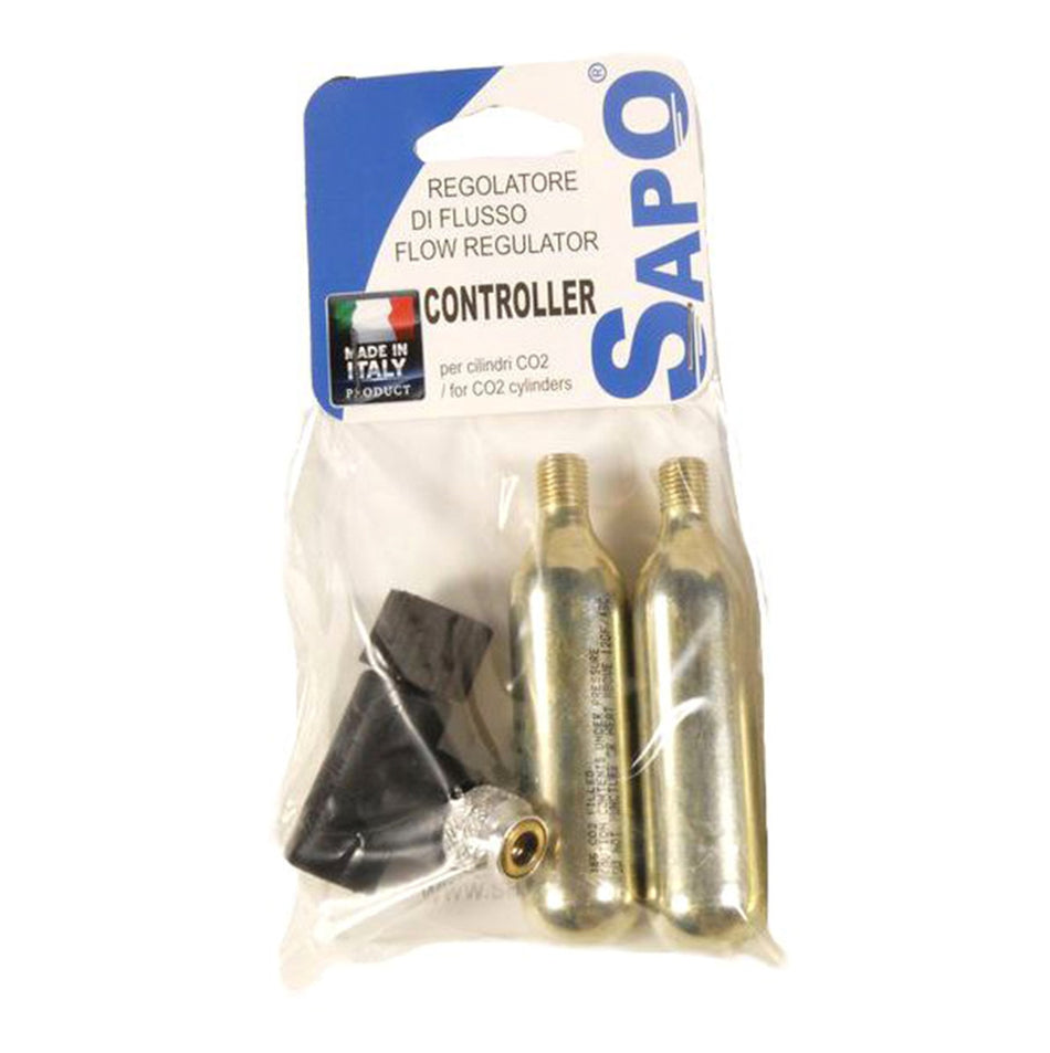 Kit Sapo Erogatore + 2 Cartucce Co2 16 Grammi