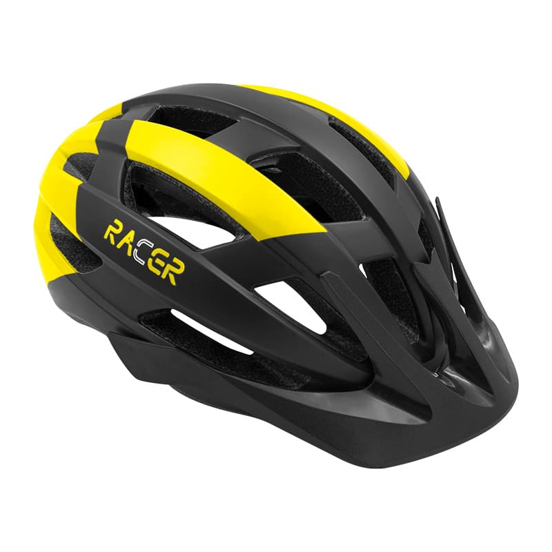 Casco RACER Nero/Giallo - Taglie M/L