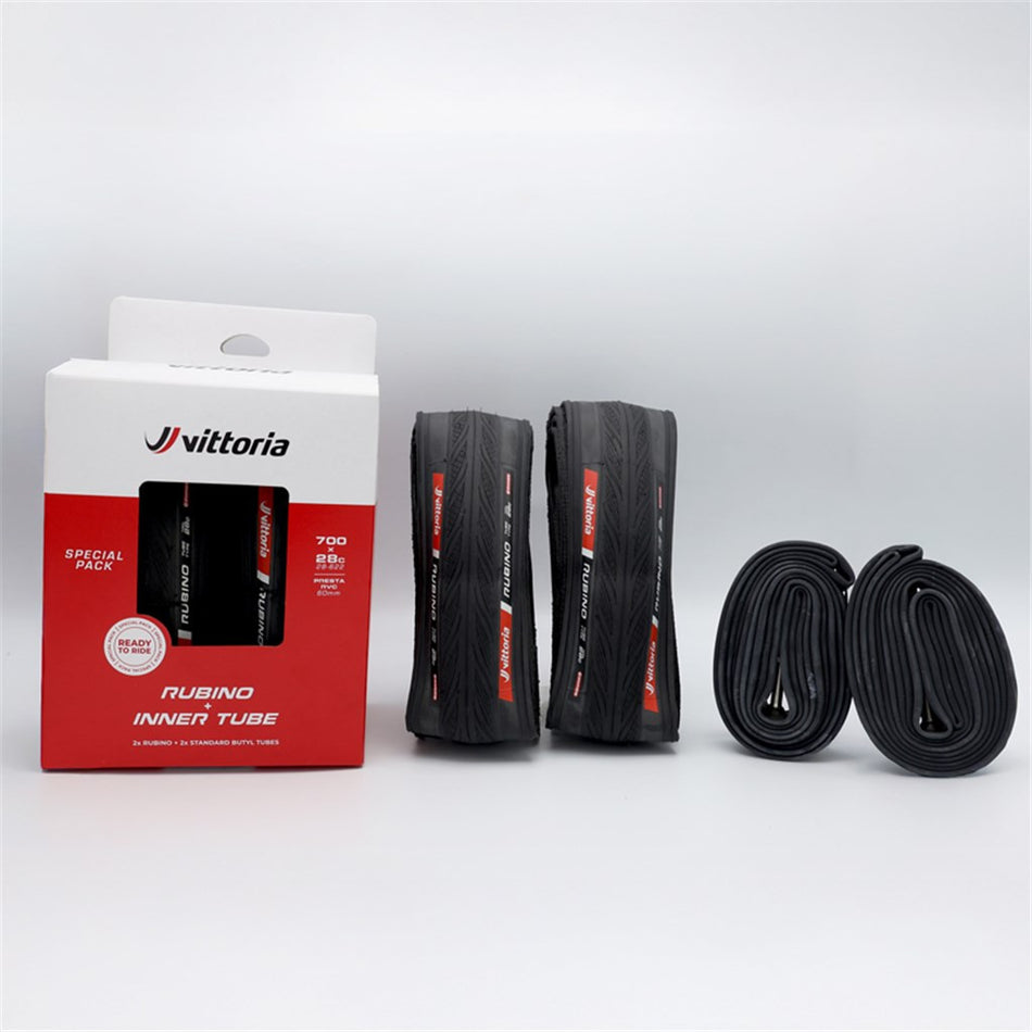 Pack 2 Copertoni Vittoria Rubino Graphene 2.0 + 2 Camere D'Aria