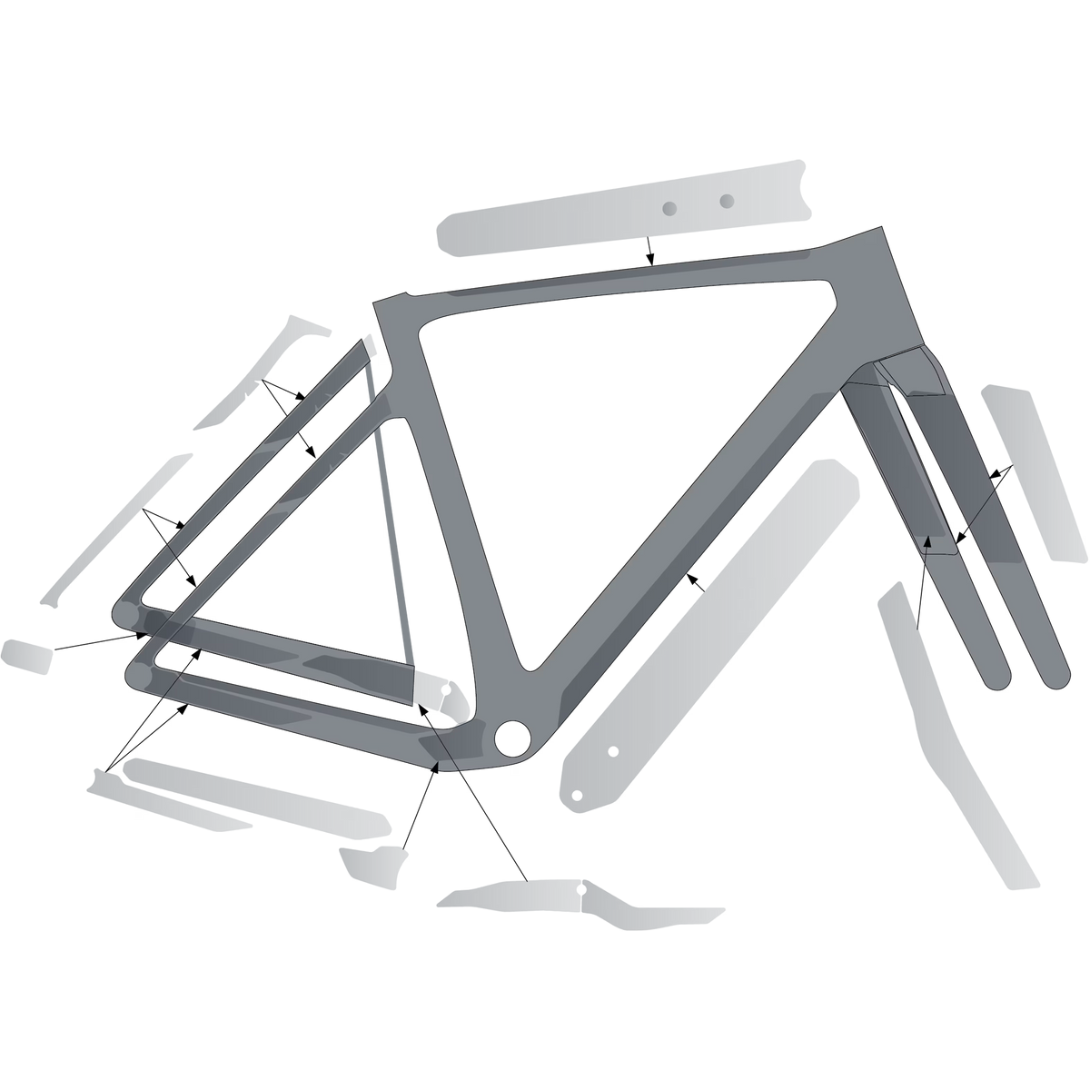 Kit protezione telaio SYNCROS per ADDICT Gravel