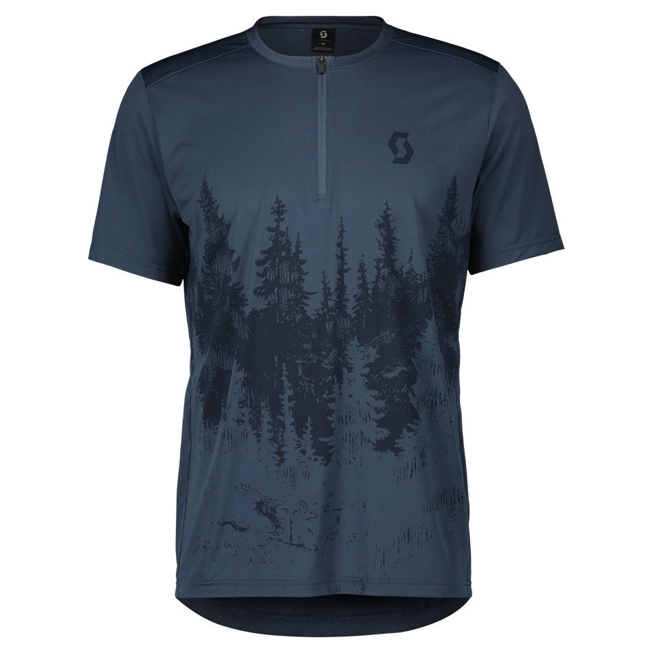 Maglia da uomo Scott Trail Flow Zip a maniche corte