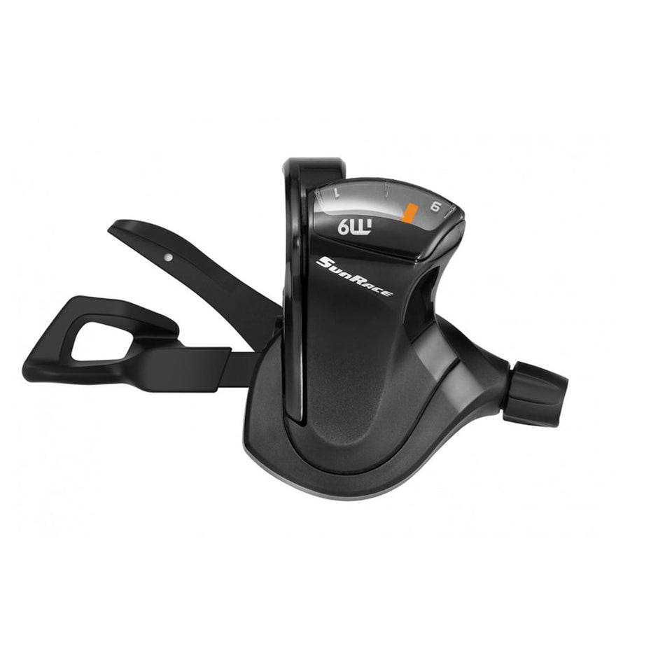 Mando de Cambio MTB 3V Izquierdo en Aluminio Negro para SHIMANO/SUNRACE
