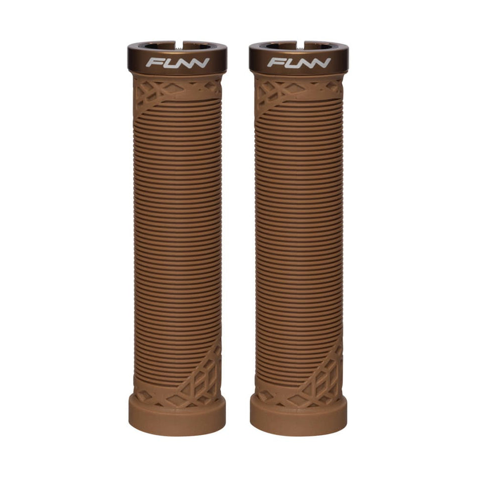 Manopola HILT 30mm Lockring Marrone con Collarino in Alluminio