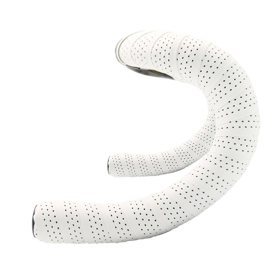 EOLO SOFT Perforated 3mm Handlebar Tape in White PU+EVA