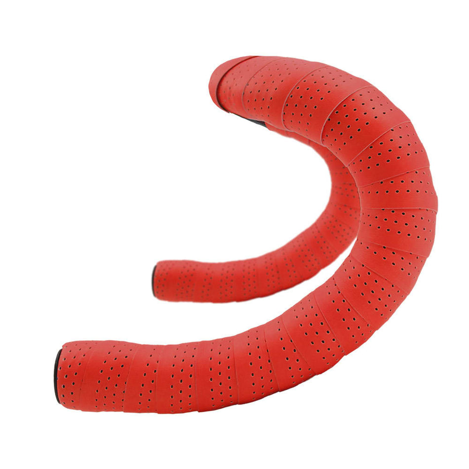EOLO SOFT Perforated 3mm Handlebar Tape in Red PU+EVA