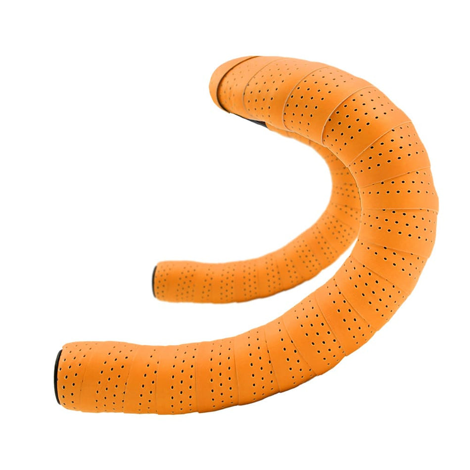 EOLO SOFT Perforated 3mm Handlebar Tape in Fluorescent Orange PU+EVA