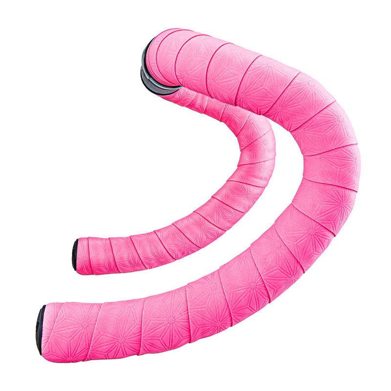 Nastro Manubrio SUAVE 2200x30x2,5mm in EVA Rosa + Tappo Nero