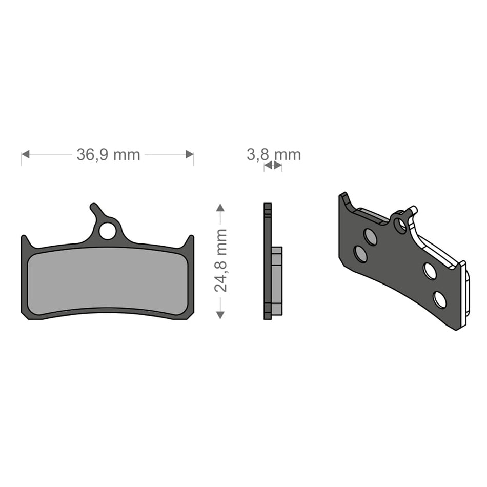 Pastillas All Around para Sistema XT/MONO SHIMANO/HOPE/SRAM