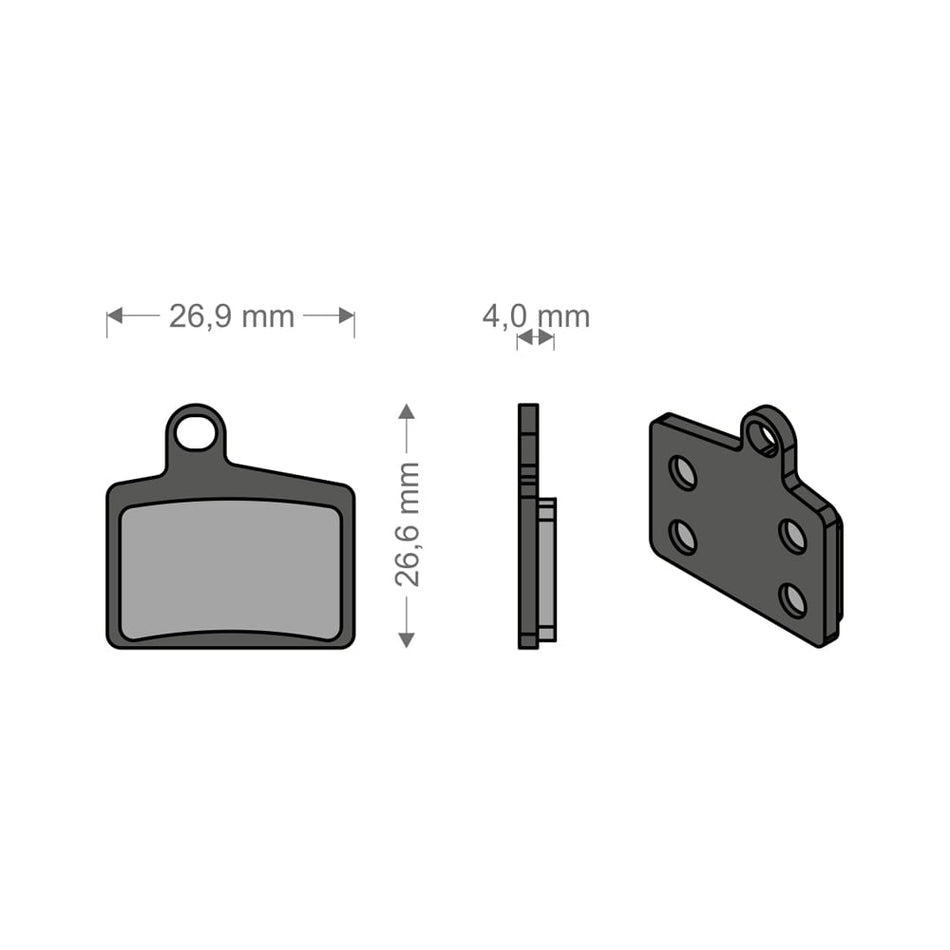Plaquettes Performance Tech pour système STROKER RYDE/RADAR HAYES