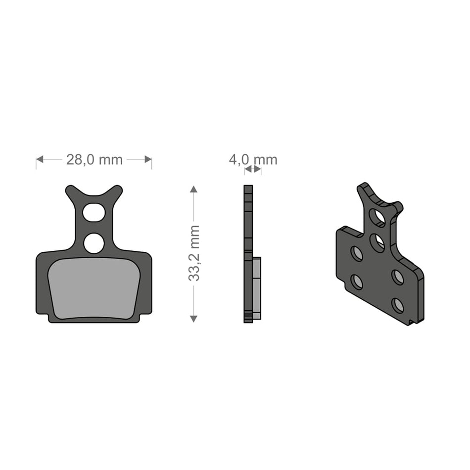 Plaquettes Performance Tech pour système T1 RACING/MEGA/RX/CURA FORMULA