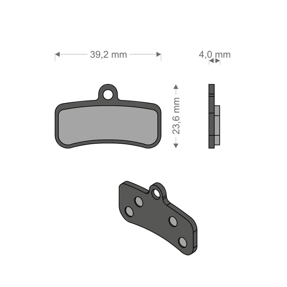 Plaquettes All Around pour système XTR/QUADIEN/HD SHIMANO/TRP
