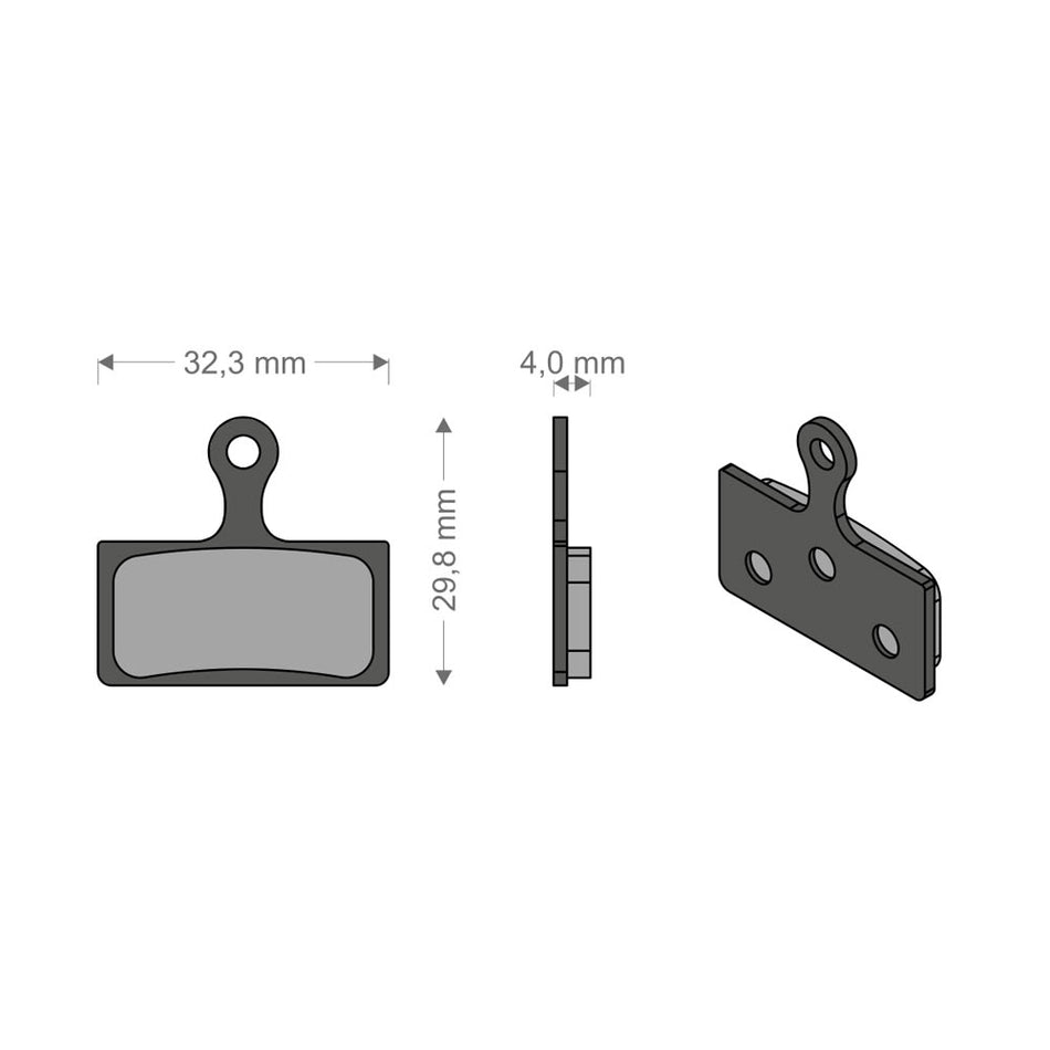 Pastillas E-Bike Tech para Sistema XTR/K-FORCE/MCX1 SHIMANO/FSA/REVER