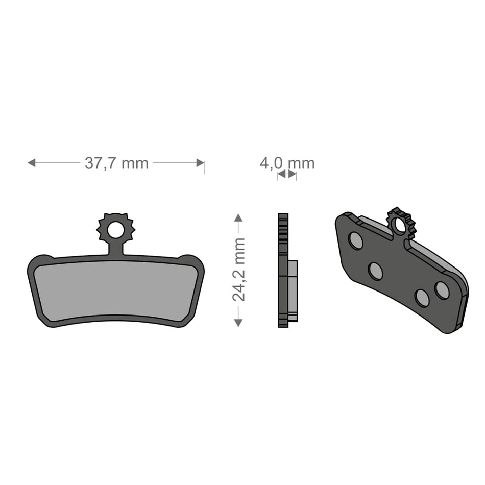 Pastillas E-Bike Tech para Sistema XO-ELIXIR TRAIL/RSC/T AVID/SRAM
