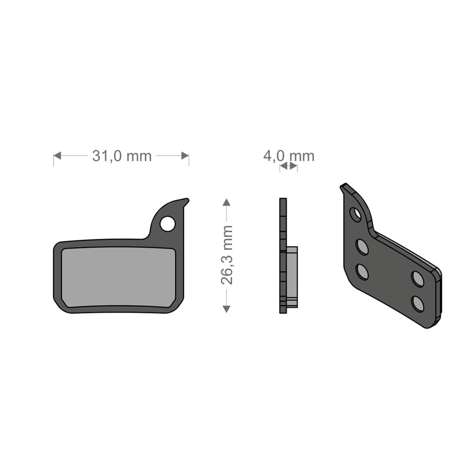 Pastillas E-Bike Tech para Sistema HRD/eTAP/ULTIMATE/TLM SRAM
