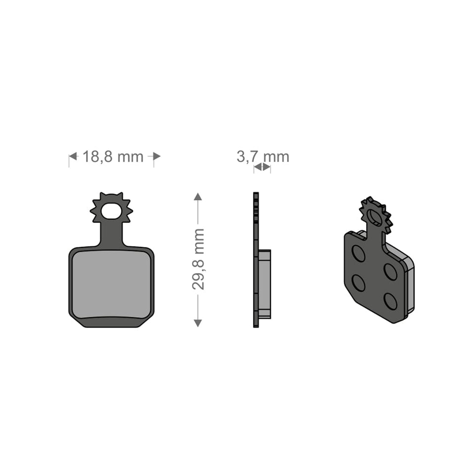 Plaquettes All Around pour système MT5/MT7 MAGURA (4 pièces)
