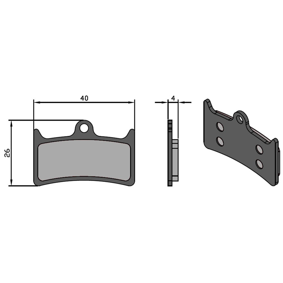 Pastillas E-Bike Tech para Sistema V4/MASSIMA HOPE/TRICKSTUFF