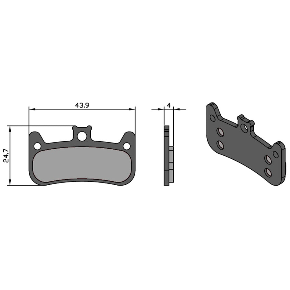 Pastillas E-Bike Tech para Sistema CURA 4 FORMULA
