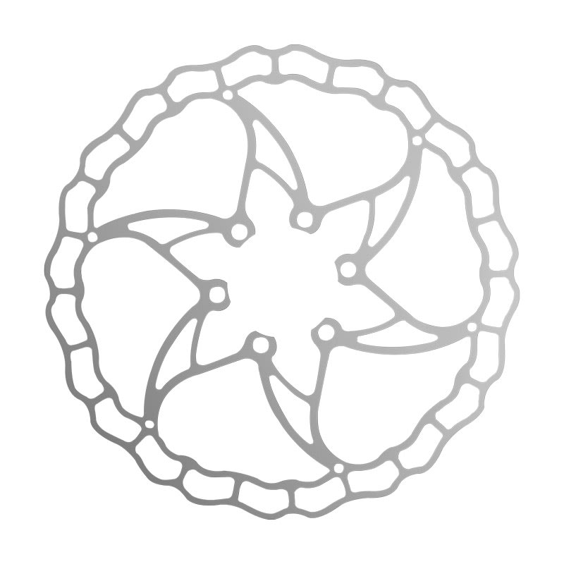 Disco Freno AI-2-SUPERLIGHT 180mm x 104gr Argento - Attacco 6 Fori