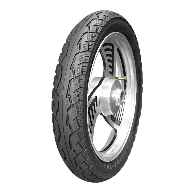 Opona 16x2,5 E-SCOOTER Typ dętki Sztywna Czarna Linia Basic