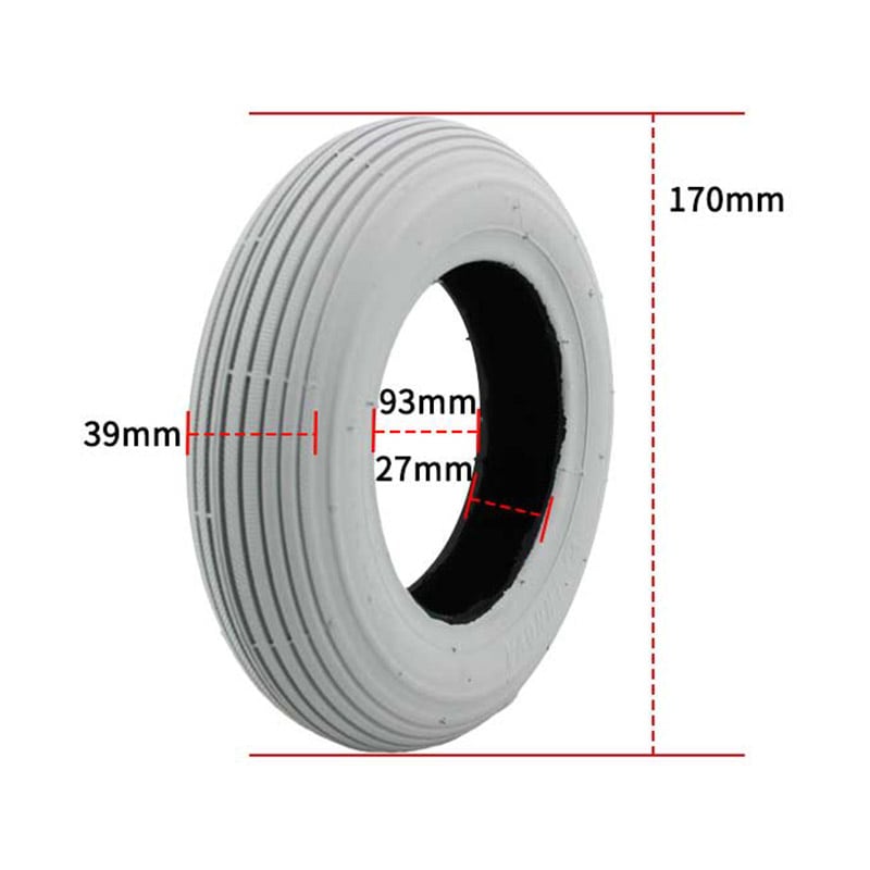 Copertura 7x1,3/4 WHEELCHAIR H-406 Tube Type Grigio Basic