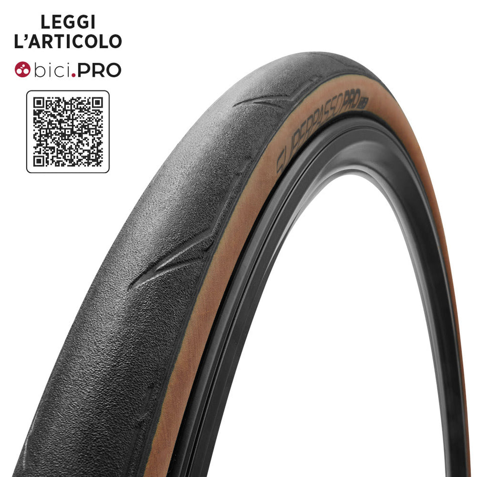 Reifen 700x25 SUPERPASSO PRO 120TPI TLR Faltbar Schwarz/Para