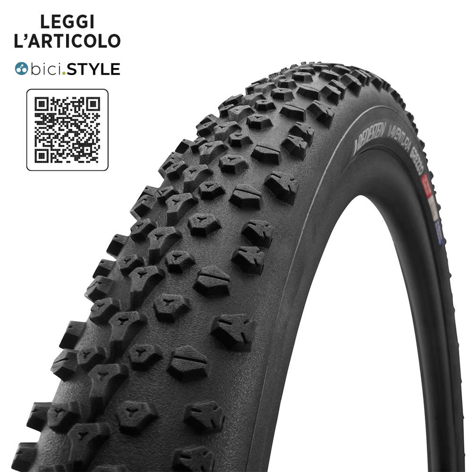 Tire 700x44 AVENTURA GREZZO Gravel Tubeless Ready Black 120TPI