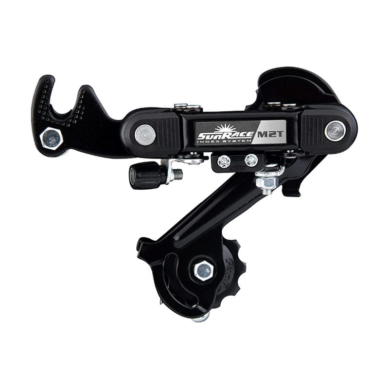 Cambio SUNRACE 6/7V Gabbia Lunga in Acciaio Nero - Attacco Bullone