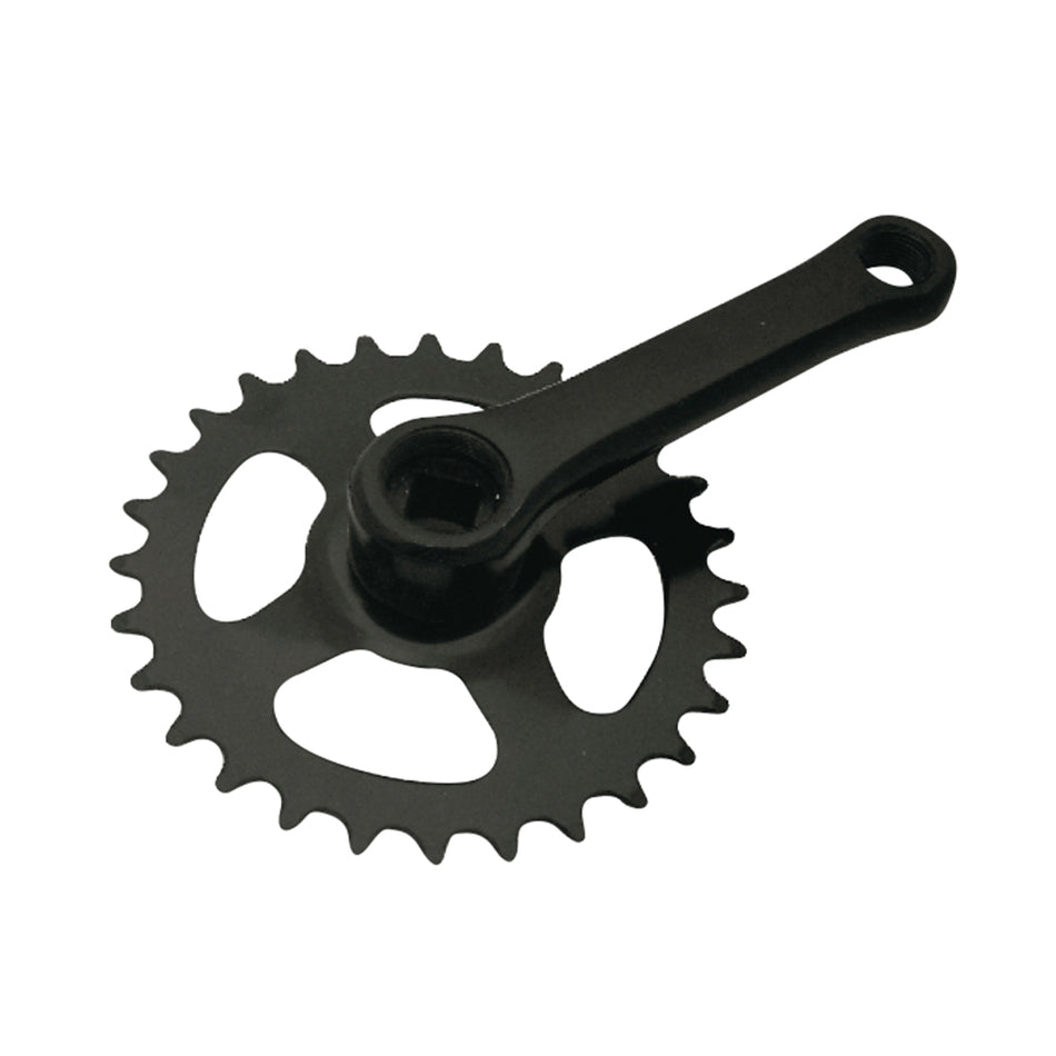 Bielas Junior 12" 1V 28 Dientes x Biela: 102mm Negro