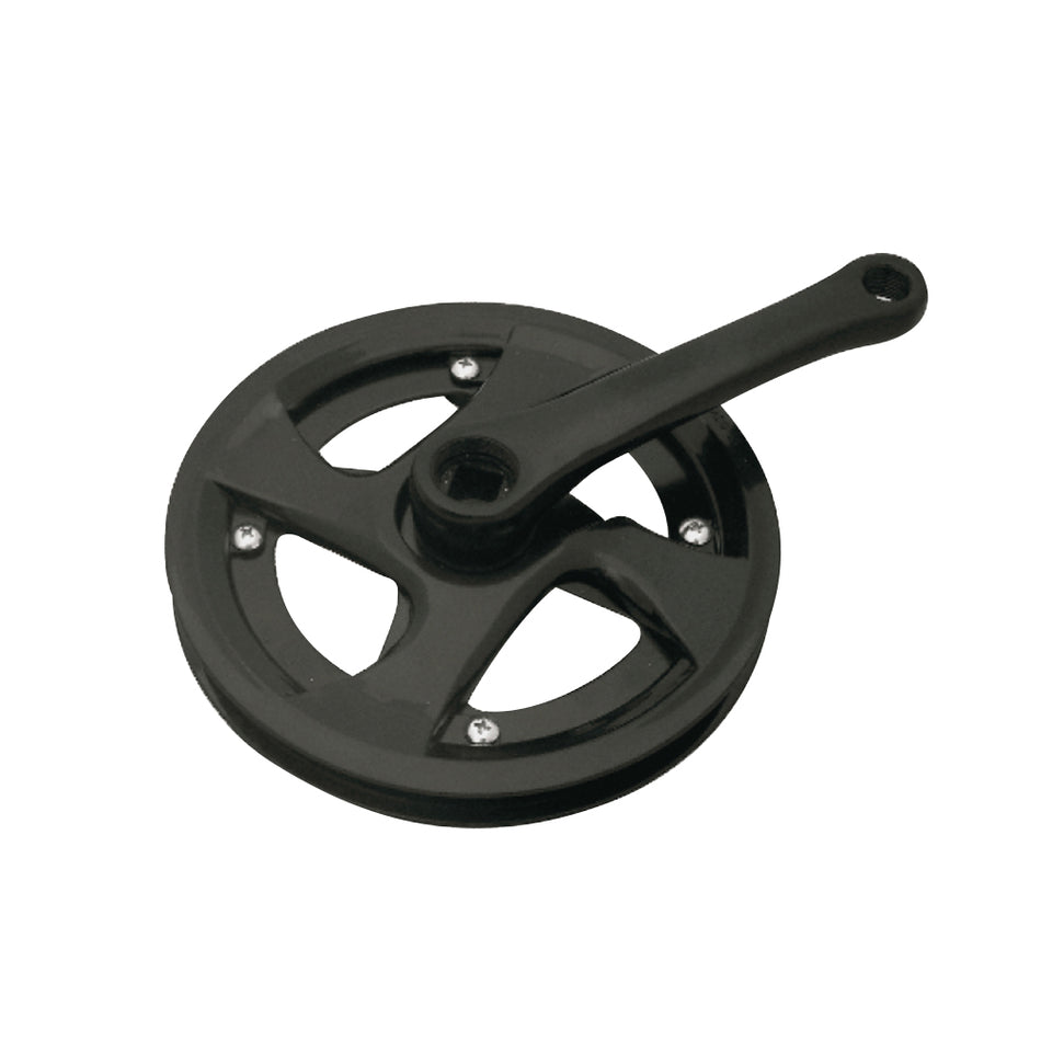 Bielas Junior 16" 1V 36 Dientes x Biela: 127mm Negro + Protector de Cadena