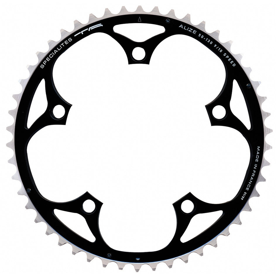 Zębatka pojedyncza 9/10V x 53 zęby - BCD 130mm czarna do korb