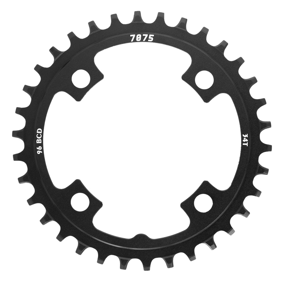 Plato Simple 34 Dientes - BCD 96mm Negro para Bielas (305850640)
