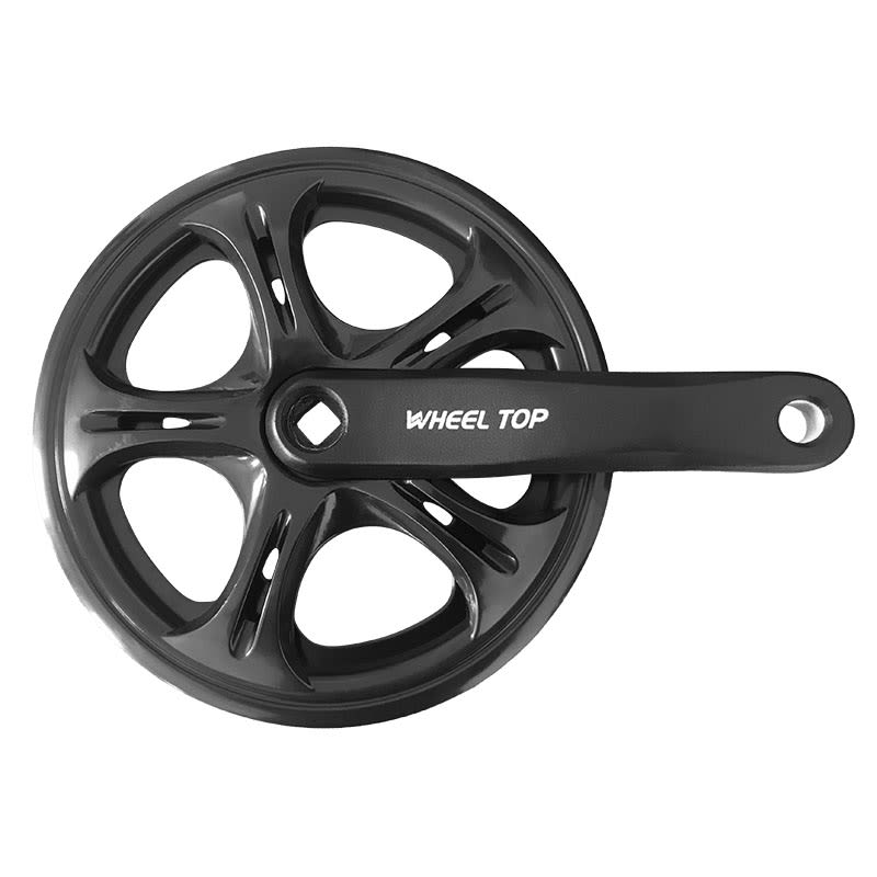 Bielas Folding Bike 1V x 48 Dientes x 152mm Negro + Protector de Cadena