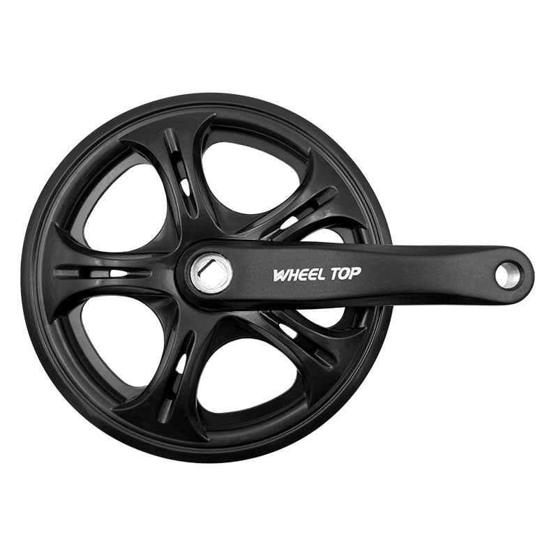 Bielas Folding Bike 1V 48 Dientes x 152mm Negro + Doble Protector de Cadena