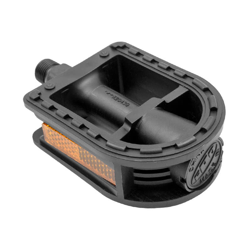 Pedali MTB Junior 12/16" in Nylon Nero - Perno su Sfere (Box)