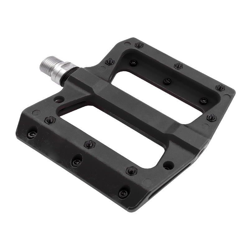 Pedali FLAT in Termoplastica Nero - Asse CR-Mo su Cusc.111x105x21mm