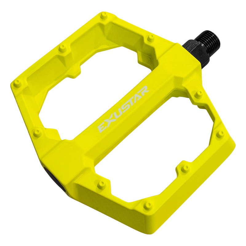 Pedali E-PB531 BMX/FREESTYLE in Alluminio Giallo - FLAT 105x108mm