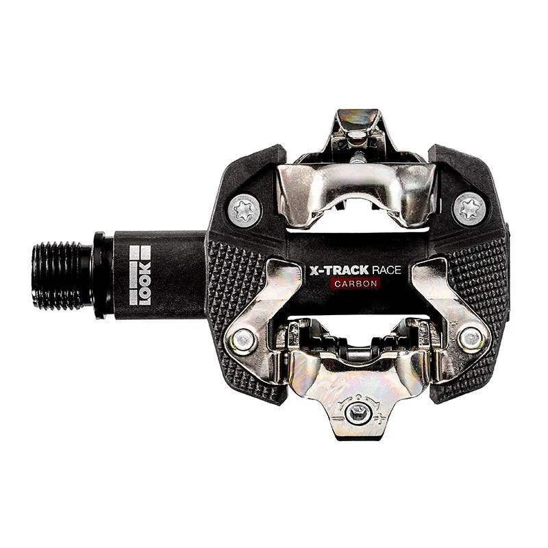 LOOK ACCESSORI - Pedali X-TRACK RACE CARBON in Carbonio con Perno Chromoly