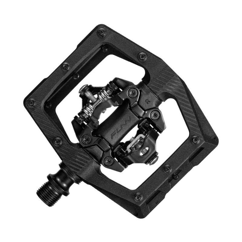 Pedali RIPPER2 in Alluminio Nero - SPD/SPD 90x100x17mm