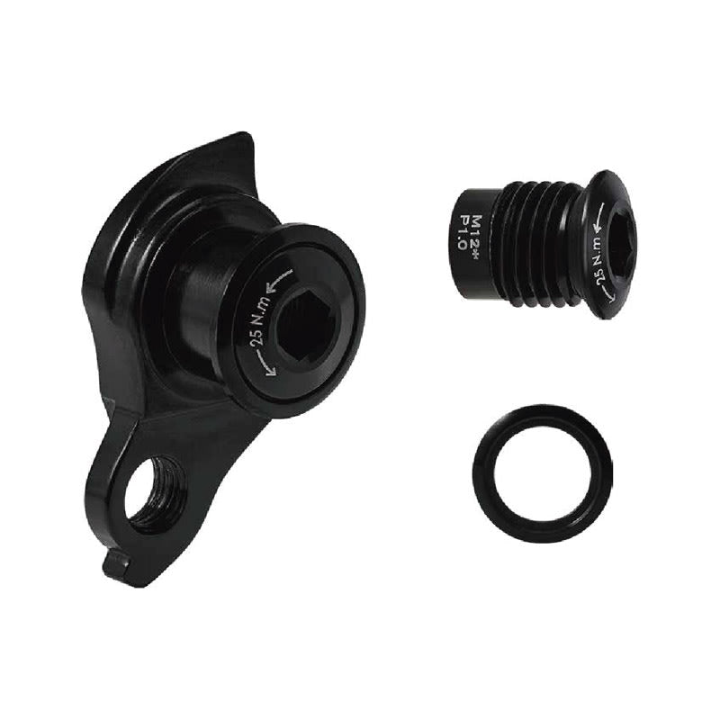 Forcellino Cambio in Alluminio 606 T6 Modello "UDH" Nero