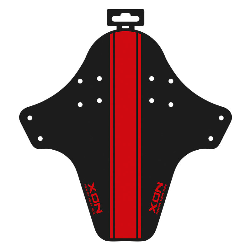 Parafango Anteriore in Nylon Pieghevole Nero/Rosso 255x255mm