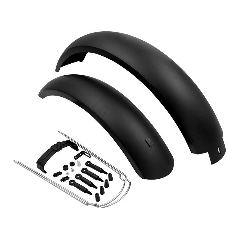 Parafanghi 20" FAT BIKE in Plastica Nero (Coppia) + Aste Incluse