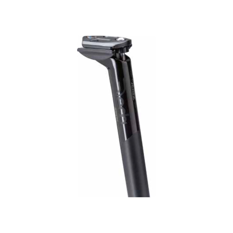 Sattelstütze 27,2x350mm ZERO2 Oberfläche Poliert auf Schwarz Versatz: 21mm