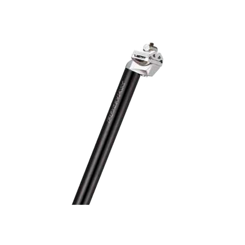Sattelstütze 33,9x500mm Klapprad aus schwarzem Aluminium - Versatz: 15mm