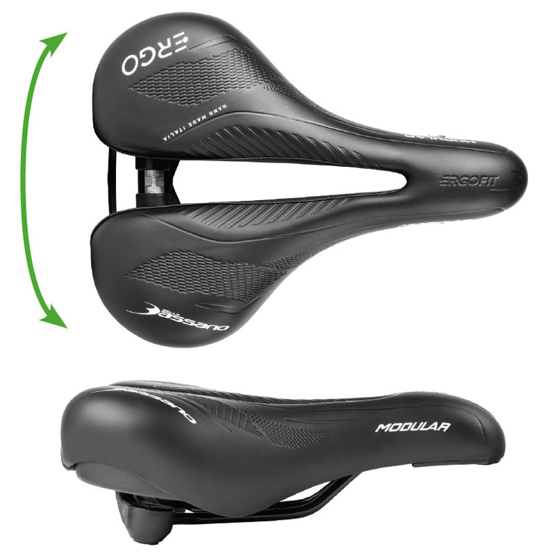 Sella 265x185-225mm MODULAR ERGO E-CITY Unisex Nero - 590gr