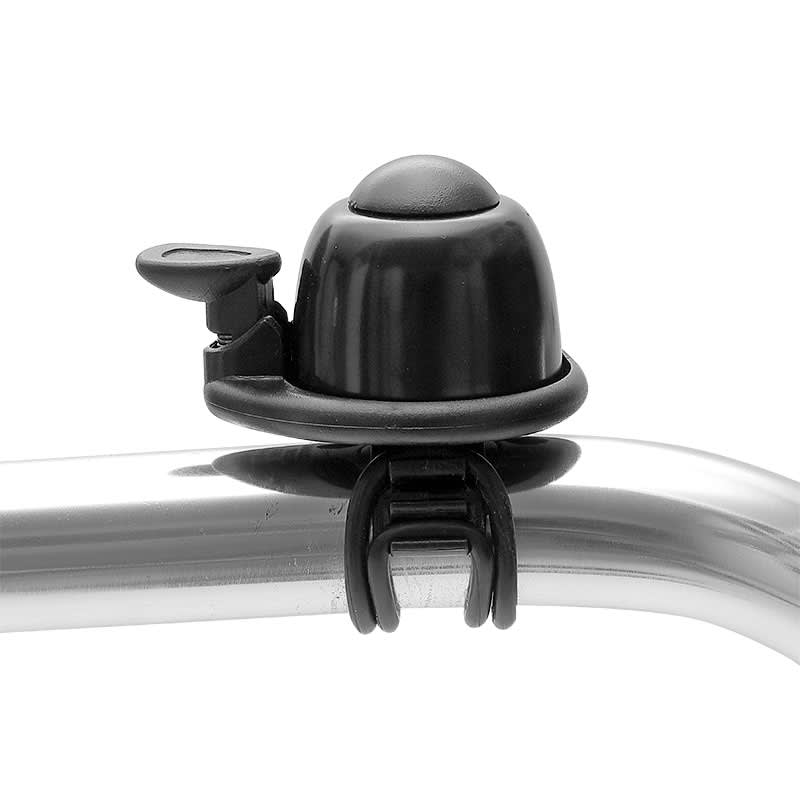 Campanello ATTACCO REGOLABILE diam.34mm con Elastico Nero. conf. appen