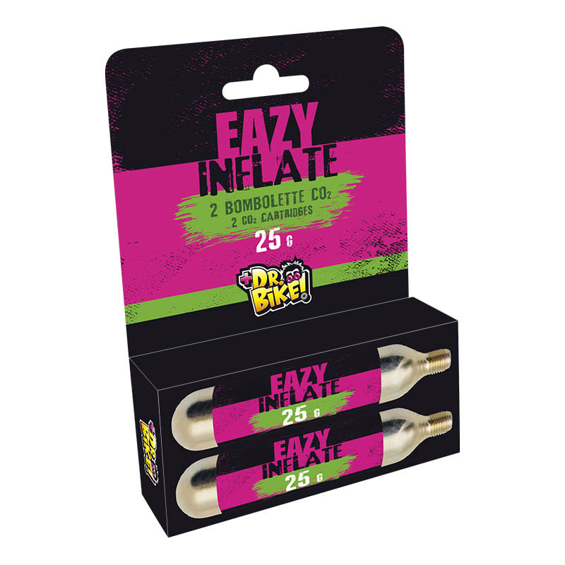 DR.BIKE Bomboletta CO2 EAZY INFLATE 25gr (Blister 2 Pezzi)