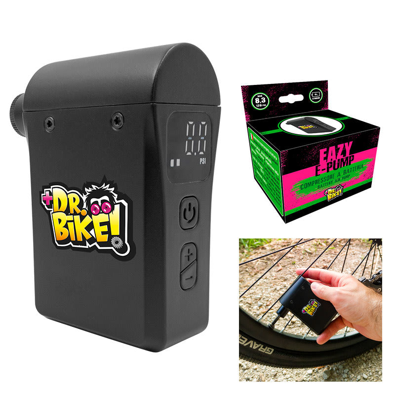 Compressore d'Aria Portatile mini DR.BIKE con Batteria Ricaricabile