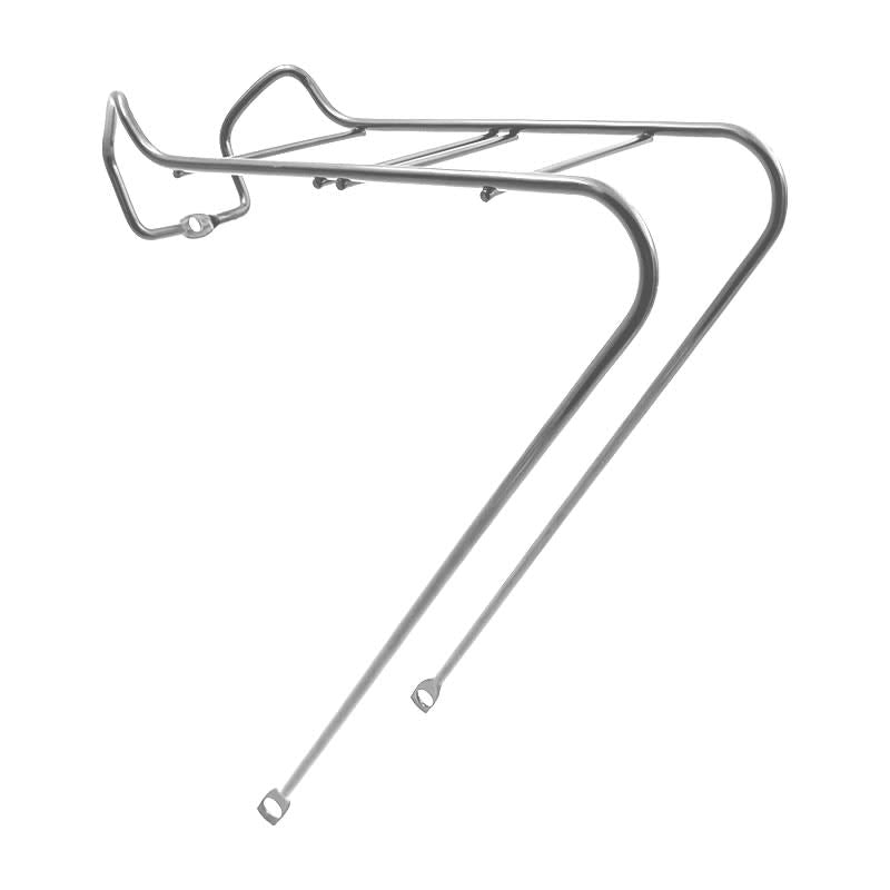 Portapacchi Anteriore 20" per Bici Pieghevoli in Acciaio Cromato